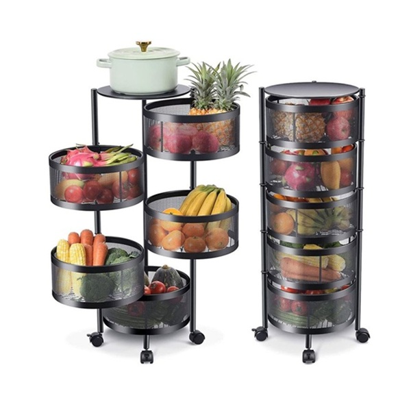 5 TIER KITCHEN STORAGE RACK - ROUND