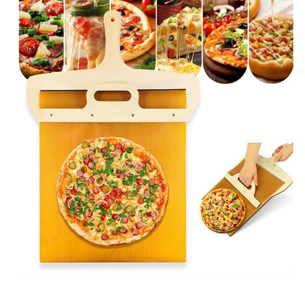 WOODEN PIZZA PADDLE WITH SMOOTH HANDLE