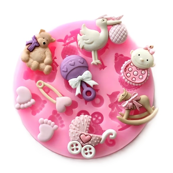 BABY SHOWER THEME SILICONE MOLD