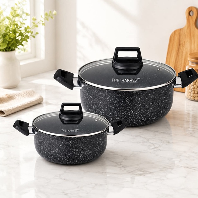 THE HARVEST 4 PCS NONSTICK COOKWARE SET