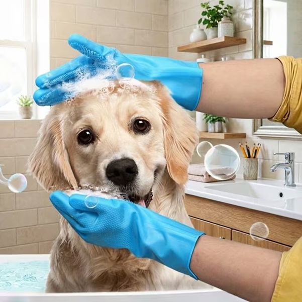 SILICONE GLOVES FOR DISHWASHING / PET BATHING