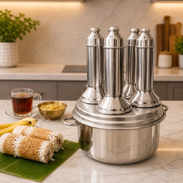 ALUMINIUM 4 IN 1 PITTU MAKER